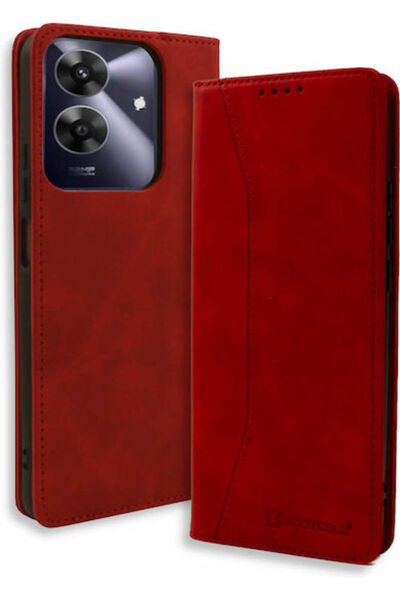 Other Θήκη Bodycell από Συνθετικό Δέρμα / Δέρμα Κόκκινο (Realme Note 60) Κωδι...