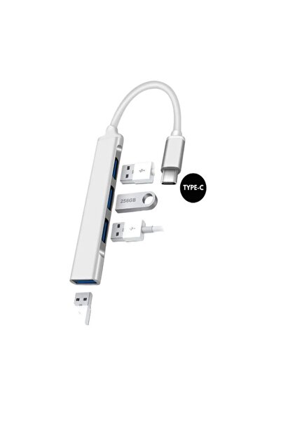 KRL Type-C إلى USB Hub 4-Port موزع متوافق مع MacBook محول Type C إلى USB