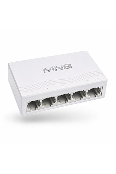 MN6 MN-SW100 5 Port 10/100 Mbps RJ45 Ethernet Switch Mini Ağ Dağıtıcı Tak Çal...