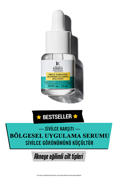 Kiehl's Akne ve Görünümünü Azaltmaya Yardımcı Arındırıcı Yüz Serumu 15 ml
