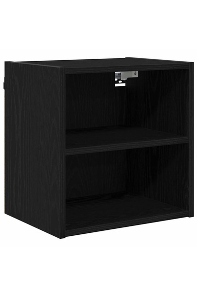 vidaxl Dulap suspendat Stejar Negru 40 x 29,5 x 40 cm Lemn compozit