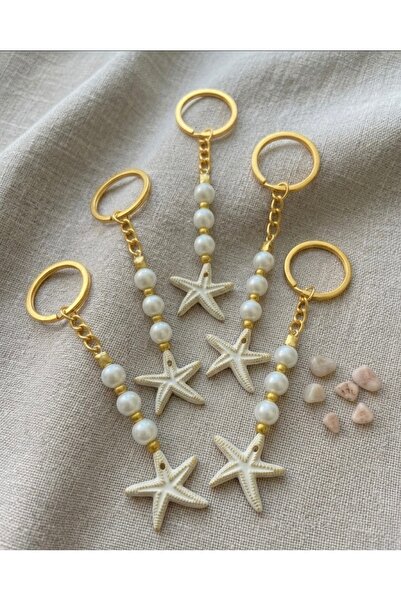 VESPERASTOREE Sea Star Pearl Keychain Gift Henna Wedding Engagement Marriage ...