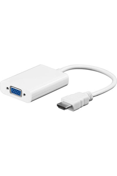 goobay Μετατροπέας HDMI αρσενικό σε VGA θηλυκό Λευκό 1 τεμάχιο 51758
