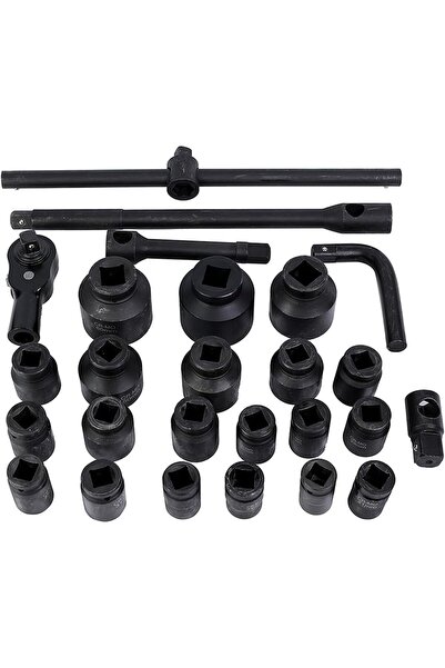 Lawazim Screwdriver Socket Set, 26 Pieces, 19mm, Heavy-Duty CR-MO Steel, with...