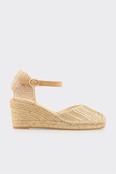 Elle Shoes Gold Kadın Espadril