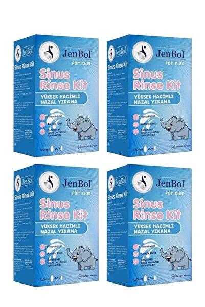 Jenbol Kids Sinus Rinse Burun ve Sinus Temizl. Kiti 120 ml X 20 Yedek Tozu 4 ...