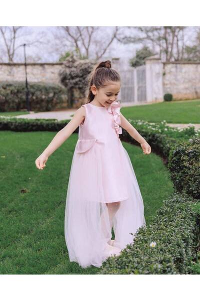 sunshine boutique15 Occasional Dress with Tulle Hem - 5/4 Years Dress Length ...