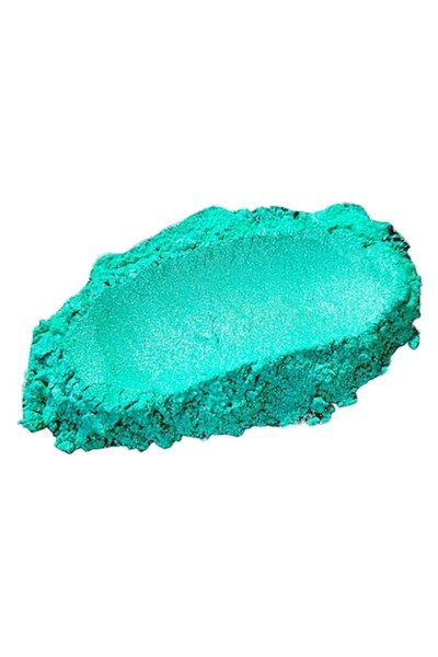 Deve Pigment sidefat premium 35g verde acvatic, art line DEVE, colorant pulbe...