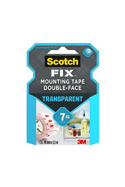 3M Banda Dublu Adeziva Transparenta pentru Montare - Scotch Fix Tansparent Mo...