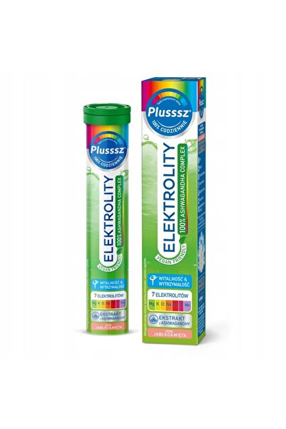 Polski Lek Plusssz Elektrolity + Complex 100% Ashwagandha 24 Comprimate Cartonat