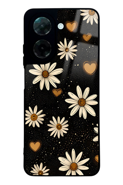 Spoyi حافظة هاتف Xiaomi Redmi A5 بتصميم Midnight Daisies لامعة