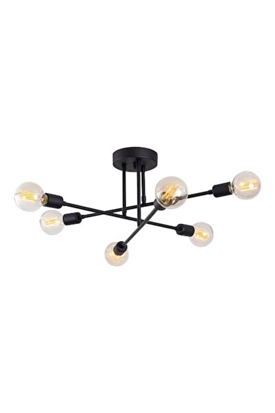 Cojom Candelabru Brato, metalic, 6x E27, stil industrial
