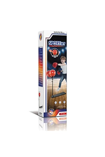 OCIE Set de box pentru copii cu para box pe stativ si manusi, 103 cm inaltime
