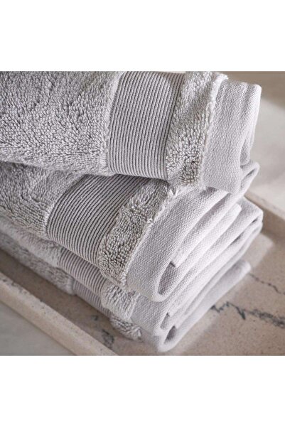 PAN HOME Ultra Luxe 780 Gsm Turkish Cotton 4pk Fingertip Towel 30x30 Cm - Nickle
