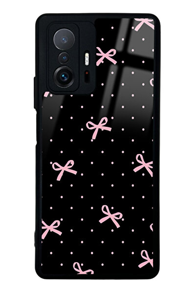 Spoyi Xiaomi Mi 11T Pembe Kurdele Tasarımlı Glossy Telefon Kılıfı