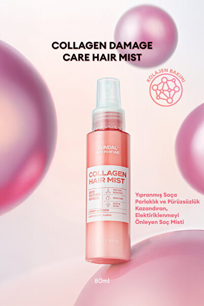 Kundal Elektriklenmeyi Önleyen Onarıcı Saç Misti Rich Perfume Collagen Hair M...