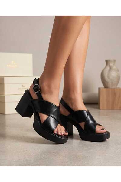 LEYDİ SHOES Mn-01 Cross Women's Sandals