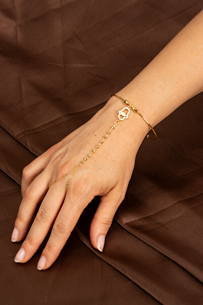 Süspüs Accessories Fatma Ana Eli Gold Bracelet Shahmeran