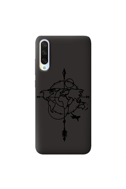 Other Xiaomi Mi 9 Lite Old Map Black Colored Silicone TPU Θήκη