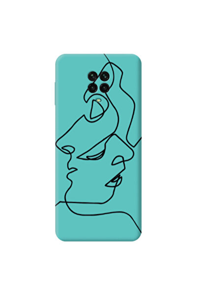 Other Xiaomi Redmi Note 9 Pro intertwined Turquoise Colored Silicone TPU Θήκη