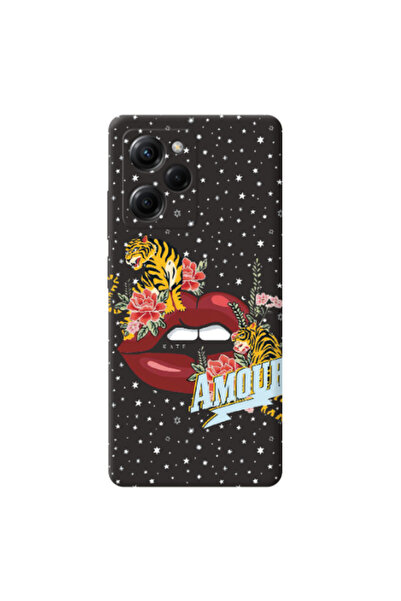 Other Xiaomi Poco X5 Pro Amour Black Colored Silicone TPU Θήκη