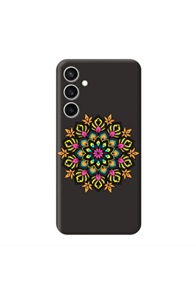 Other Samsung S24 Plus Mandala D6 Black Colored Silicone TPU Θήκη