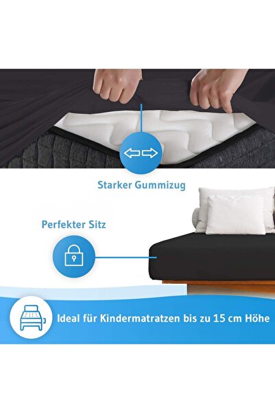 THIRD OF LIFE Cearșaf cu elastic 70x140 cm | 100% bumbac | Certificat Oeko-Te...