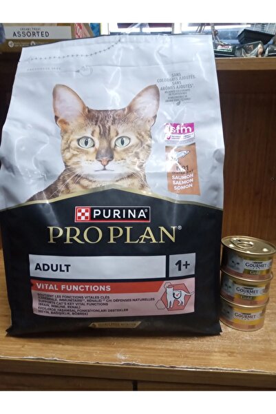 Pro Plan Vital Functions Adult Somonlu Yetişkin Kedi Maması 3 Kg+3 ADET SOMON...