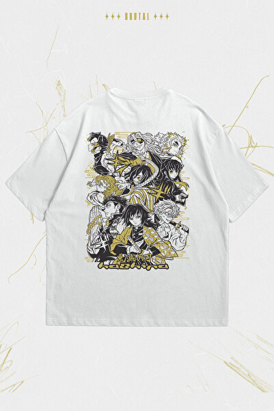 Brutal Dept. Demon Slayer Hashira Anime Printed Oversize T-Shirt Unisex