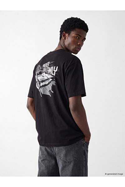 LC Waikiki T-Shirts - Black - Regular fit
