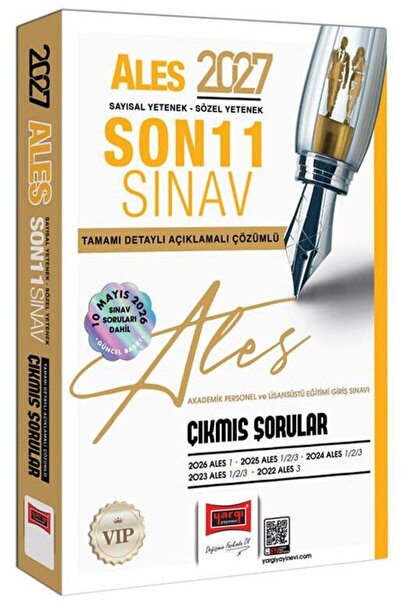 Yargı Yayınları 2027 ALES Sayısal Sözel Yetenek Son 11 Sınav Tamamı Çözümlü Ç...