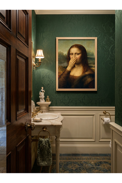 Creatick Design Banyo Tuvalet Duvar Tablosu Duvar Dekoru Doğal Ham Ahşap Çerç...