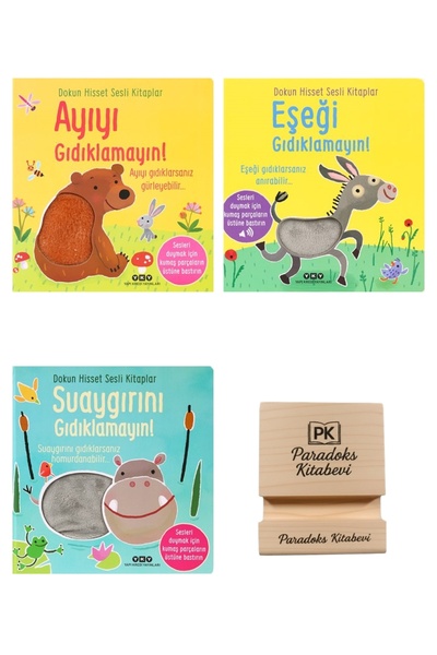 Yapı Kredi Yayınları Dokun Hisset Sesli Kitaplar Ayıyı Eşeği ve Suaygırını Gı...
