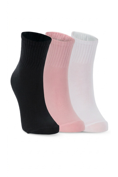 Slazenger Șosete JORIX pentru femei, 3 piese, negre/gri