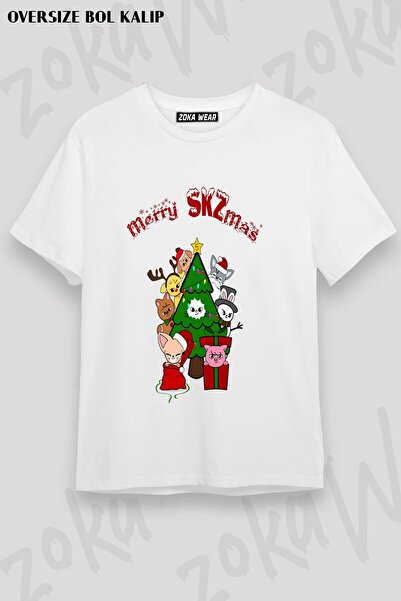 ZOKAWEAR Μπλουζάκι Unisex Loose Fit Stray Kids Skzoo v9 με στάμπα