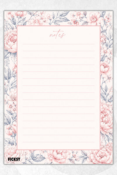 Ficksy A5 Notepad Lined Notebook - 50 Sheets - Memopad - Notepad - Notepad - ...