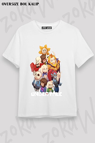 ZOKAWEAR تي شيرت مطبوع للجنسين من نوع Undertale Sans v1