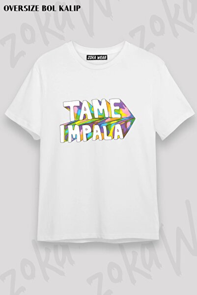 ZOKAWEAR Μπλουζάκι Unisex Loose Fit με στάμπα Tame Impala v18