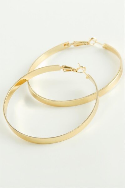 Generic Brand Svl-Shop Bracelet Shaped Tr Hoop Earrings (71156) 5 Cm-Yellow