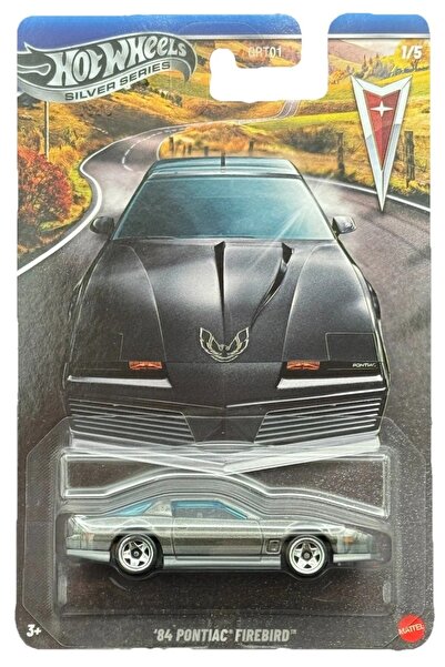 HOT WHEELS Silver Series 1984 Pontiac Firebird Gri 1:64 Koleksiyonluk Metal M...