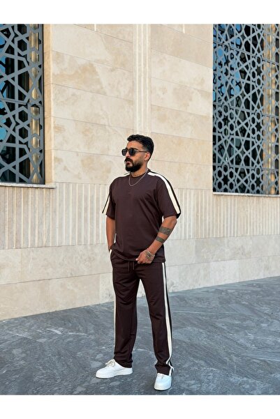 PEERLESS STORE طقم رياضي هاسير تفاصيل مخططة