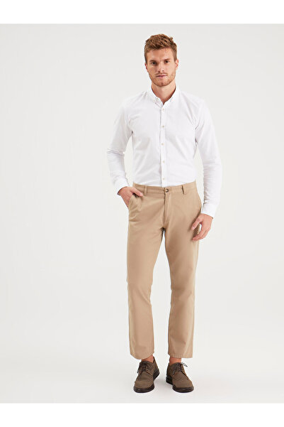 LC Waikiki Pantaloni chino bărbătești din gabardină, croială relaxată