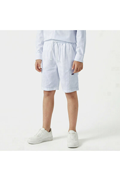 ELIGO Knee Length Drawstring Waist Shorts with Pockets