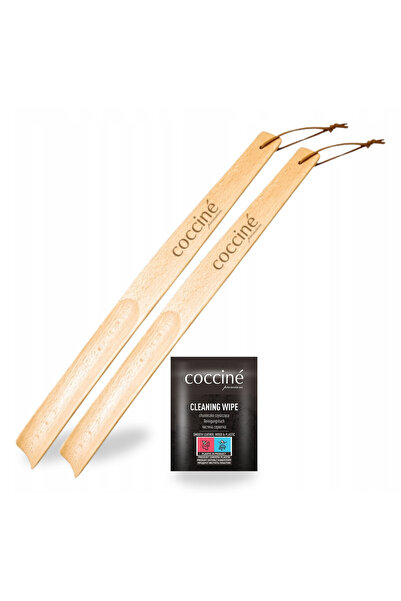 Coccine Set 3 in 1, Coccine, incaltator din lemn, 38 cm, 2 piese, laveta de c...