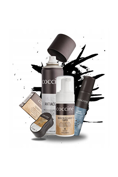 Coccine Set ingrijire incaltaminte, Coccine, Spuma + Radiera + Burete + Nano ...