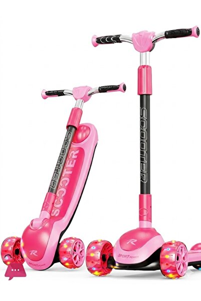 Generic Kids 3-Wheels Foldable Scooter – LED Light Up PU Wheels | Adjustable ...