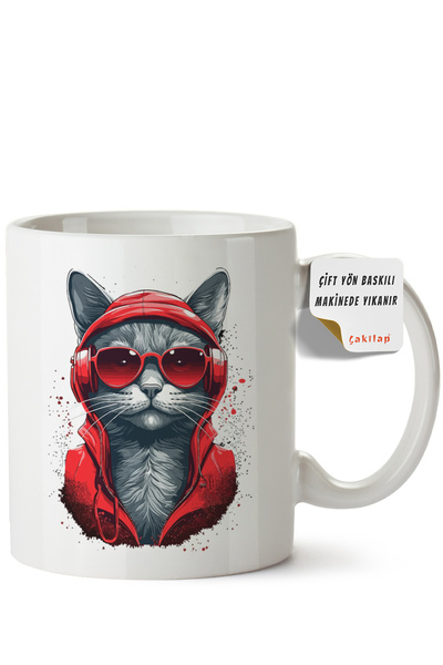 ET ERTAPASSAGE original creative designs Cat Design Printed Porcelain Mug (Do...