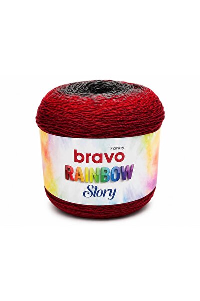 Bravo Rainbow Story Ebruli Summer Pareo Shawl Cotton Yarn 200 Grams 800 Yards...