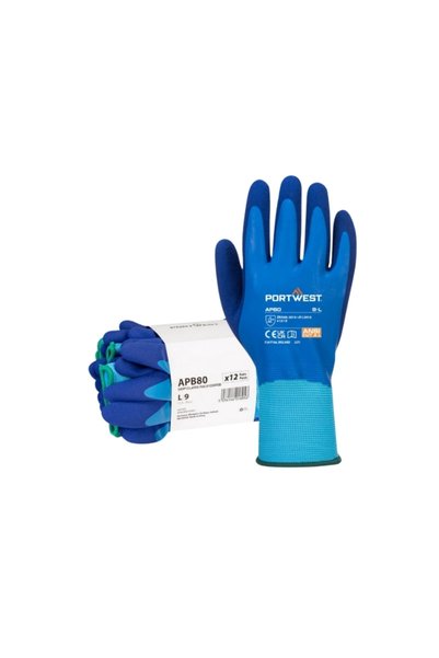 PORTWEST APB80 LİQUİD PRO ESSENTİAL LATEX ELDİVEN No:9 - 12 Adet