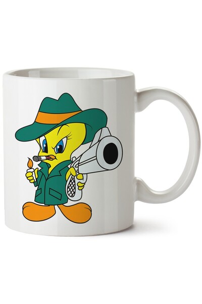 ET ERTAPASSAGE original creative designs Tweety Printed Porcelain Mug, Machin...